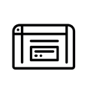 Минималистичная иконка графиков для раздела с прозрачной аналитикой ботов от компании Чат Машина